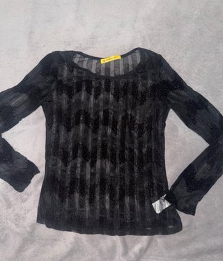 Top fiesta Bondolablú negro talla única