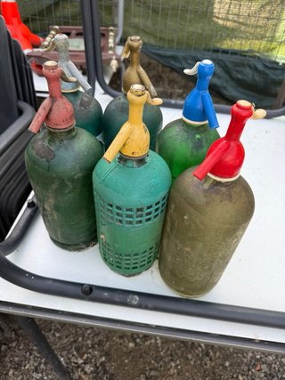 Lote 6 sifones antiguos