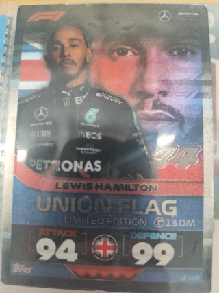 Carta F1 2021 Lewis Hamilton Union Flag