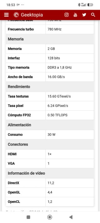 Tarjeta gráfica Club 3D R7 240 2GB DDR3 780/1800