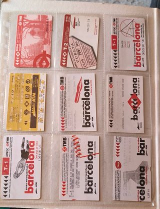 450 Tarjetas Metro Barcelona T-1