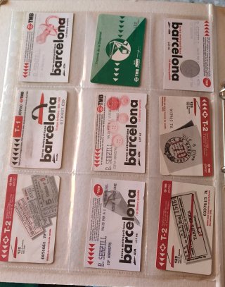 450 Tarjetas Metro Barcelona T-1