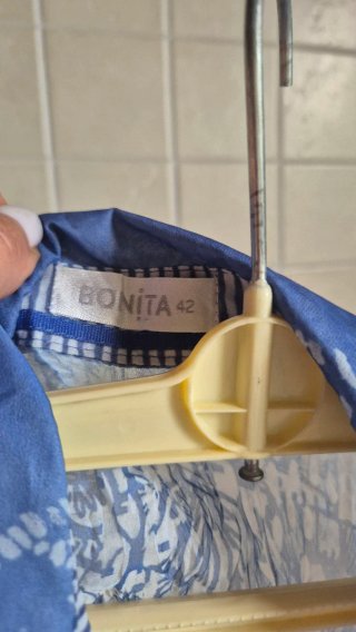 Camicetta donna fantasia blu