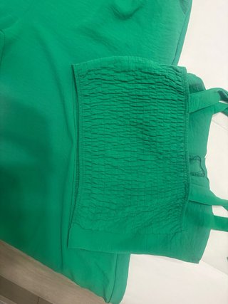 Conjunto verde top y pantalón