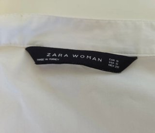 Vestido camisero Zara Woman oversize S