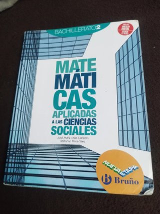 Matemáticas aplicadas a las ciencias sociales, ...