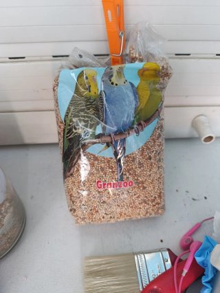 Jaula para pájaros con nido