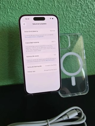 iPhone 15 128GB Rosa Impecable+Factura