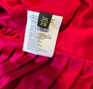 Falda midi plisada 100% seda Massimo Dutti