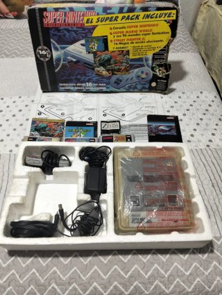 Super Nintendo Pack con Mario World y SFII