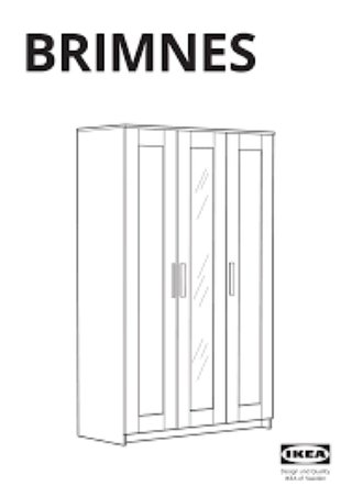 Armario BRIMNES 3 puertas blanco IKEA