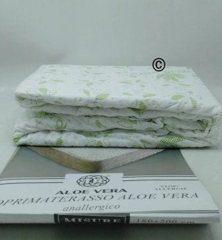 Coprimaterasso Aloe Vera Singolo/Matrimoniale