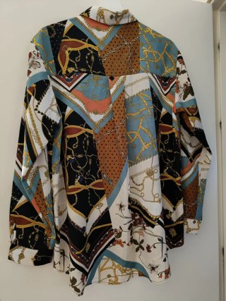 Camisa estampada multicolor