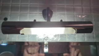 Lavabo cristal, grifo, cajonera y espejo