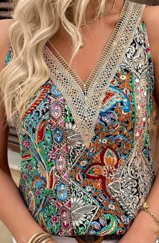 Blusa Multicolor nueva sin etiqueta Talla XL