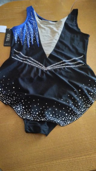 Maillot patinaje artístico con pedrería