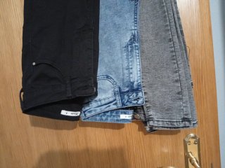 3 Pantalones pitillo mujer Talla S