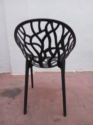 Silla Negra Diseño Árbol Calidad