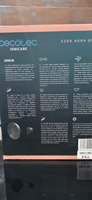 Cecotec Secador 5200 Aura Black