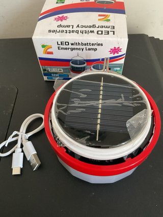 Lampada LED Campeggio Solare USB