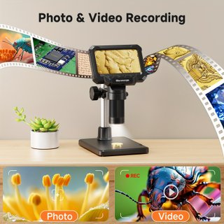 Microscopio Digital 10.92cm 1000X HD 1080P