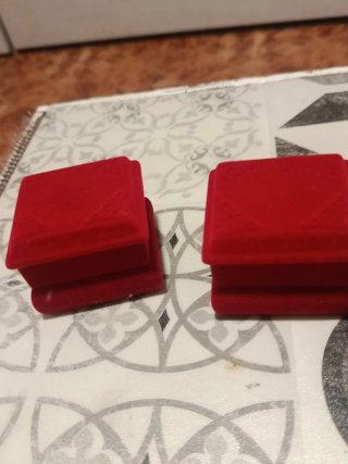 2 Cajas de Joyería Terciopelo Rojo