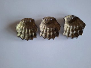 3 GARRAS DE BRONCE ANTIGUAS