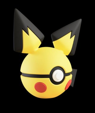 Pokéball de Pichu Impresa en 3D