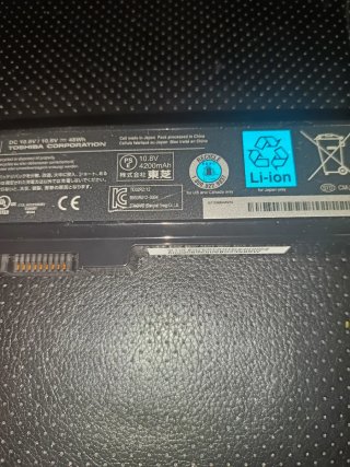 Batería Toshiba PA3817U-1BRS Li-ion 10.8V 48Wh
