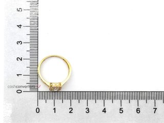 anillo oro 18k con circonita