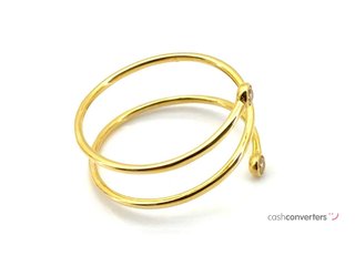 anillo oro 18k con circonita