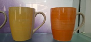 Set 4 Tazze Ceramica Colorate