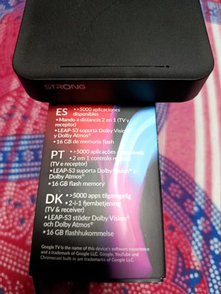 Strong SRT420 4K UHD Google TV Box 2in1 androy tdt