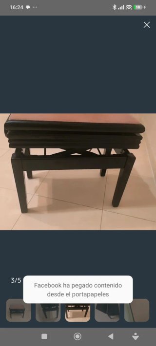 BANQUETA PIANO RECOGIDA DENIA
