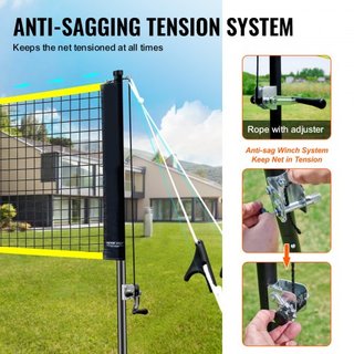 Juego de Red de Bádminton, Red de Bádminton para Playa, Parque y Jardín, Juego de Equipos de Bádminton Portátil, Red de Bádminton para Adultos y Niños con Postes, Bolsa de Transporte, 4 Raquetas d...