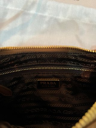 Bolso Prada Re-Edition 2005 Marrón Dorado