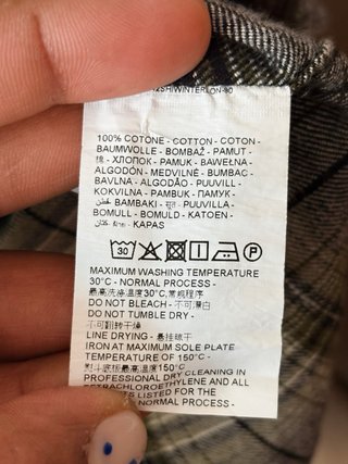Camisa de franela a cuadros B.angel