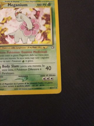 Meganium Neo Genesis 10/111 Carta Pokémon