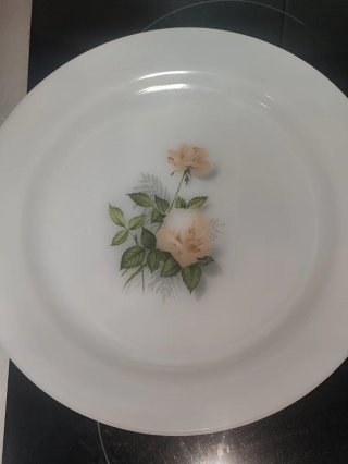 Dos platos Arcopal Grande Flores