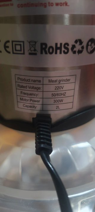 Picadora Eléctrica 300W 2L Cristal