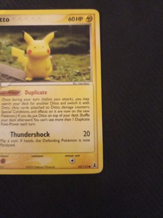 Ditto 63/113 Pokémon Carta Base