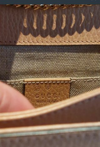 Bolso Gucci Beige Hebilla Dorada Nuevo