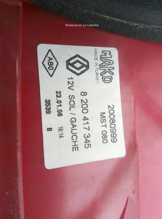22496829 8200417345 piloto tras izq renault megane
