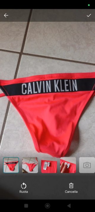 Mutande costume Calvin Klein rosse