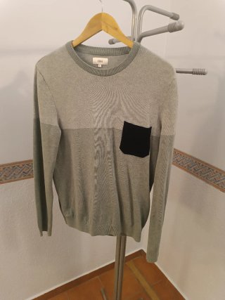 Jersey verde entretiempo hombre