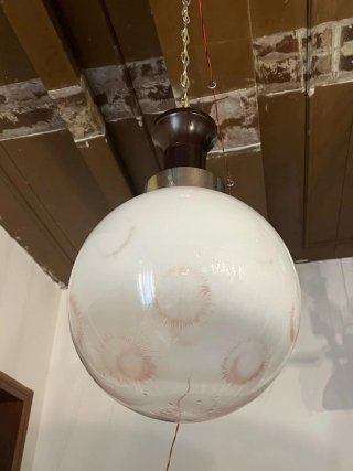 Lampada sospensione anni'70 stile De Majo Murano