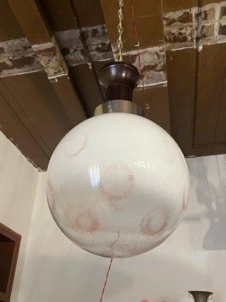 Lampada sospensione anni'70 stile De Majo Murano