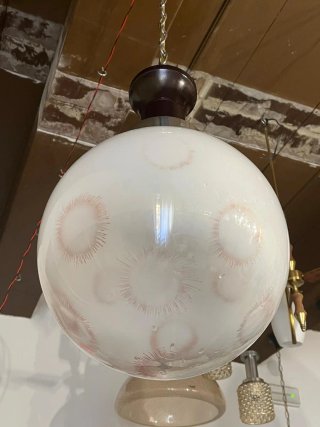 Lampada sospensione anni'70 stile De Majo Murano