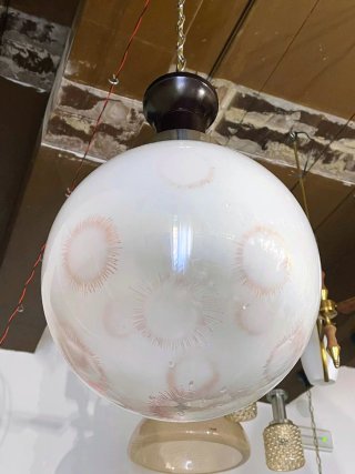 Lampada sospensione anni'70 stile De Majo Murano