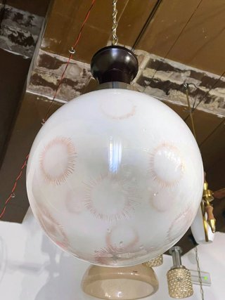Lampada sospensione anni'70 stile De Majo Murano